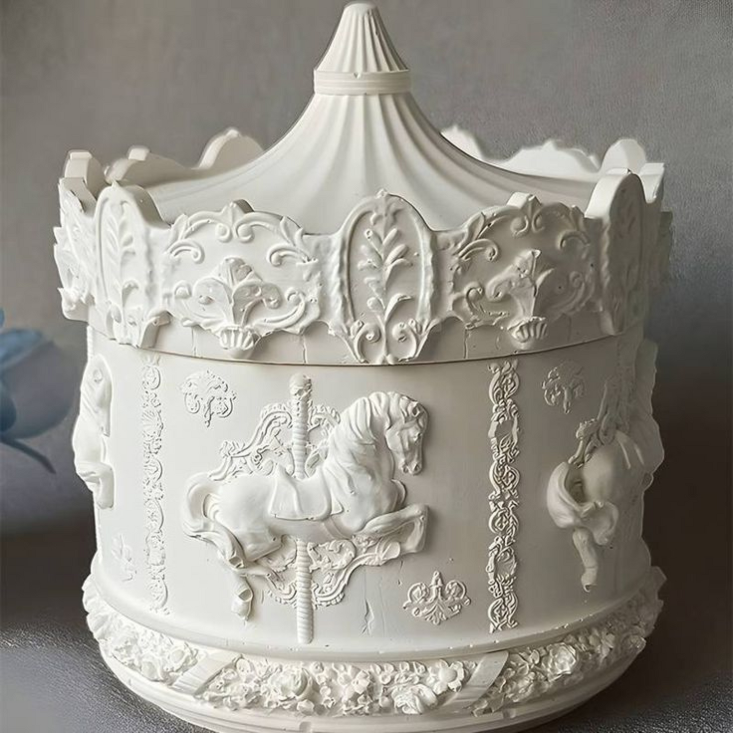 Carousel Ceramic Storage Jar